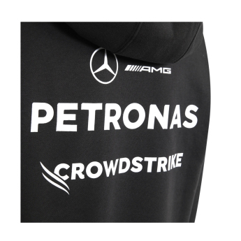 Mercedes AMG Petronas dětská mikina s kapucí black official Teamline Replica F1 Team 2026