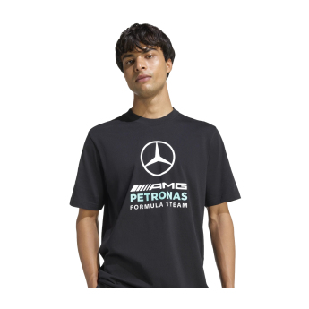Mercedes AMG Petronas pánské tričko Large Logo black F1 Team 2026