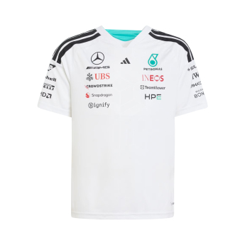 Mercedes AMG Petronas dětské tričko white official Teamline Replica F1 Team 2026