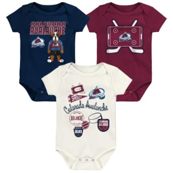 Colorado Avalanche dětské body Littlest Player 3Pk Creeper Se