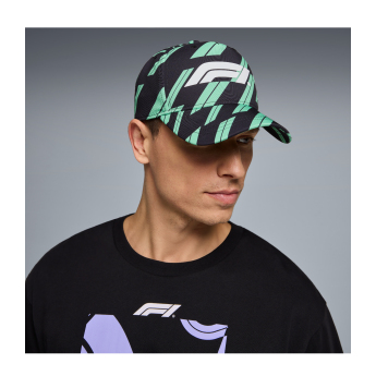 Formule 1 čepice baseballová kšiltovka Track Graphic green 2026