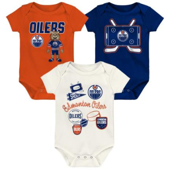 Edmonton Oilers dětské body Littlest Player 3Pk Creeper Se