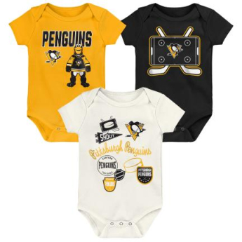 Pittsburgh Penguins dětské body Littlest Player 3Pk Creeper Se