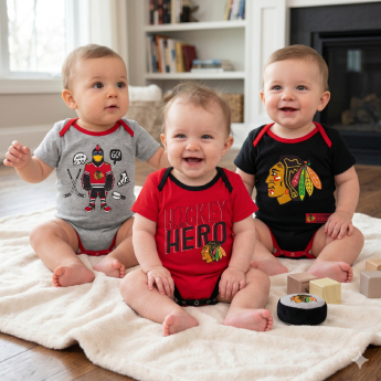Chicago Blackhawks dětské body 3 pcs Triple Clappers Creeper