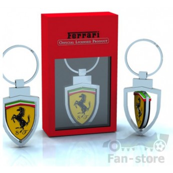 Scuderia Ferrari klíčenka shield silver