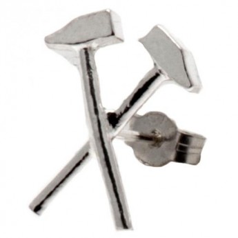 West Ham United náušnice Sterling Silver Stud Earring